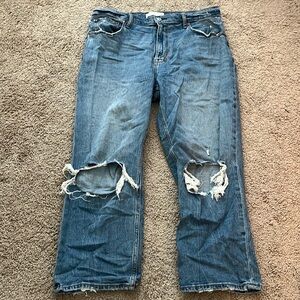 Abercrombie & Fitch Blue Straight Leg Jeans